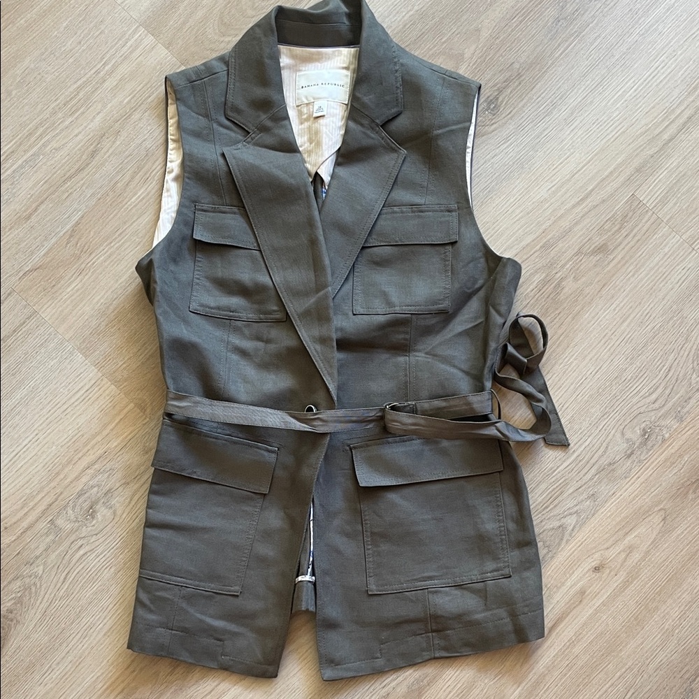 Banana Republic Khaki Utility Vest